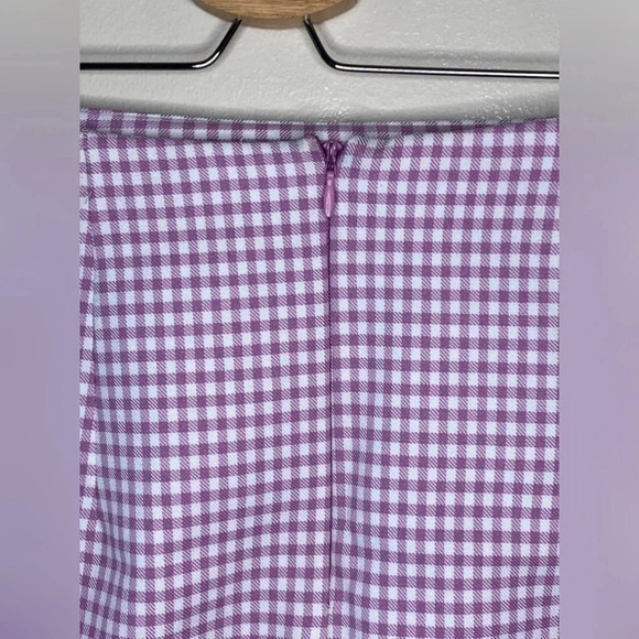 Urban Outfitters Lavender  Gingham Mini Skirt - Picture 7 of 8